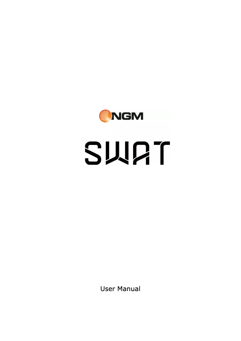 Page n°1 - Manuel utilisateur NGM Swat