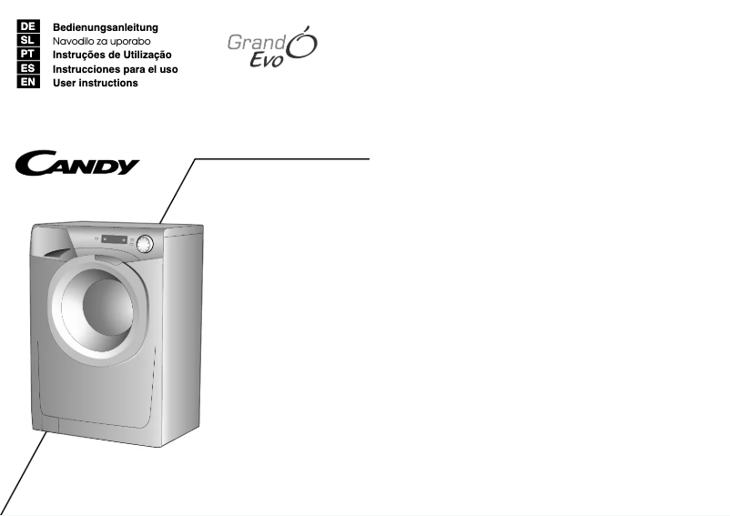 Page 1 de la notice Manuel utilisateur Candy EVO 1282D-37