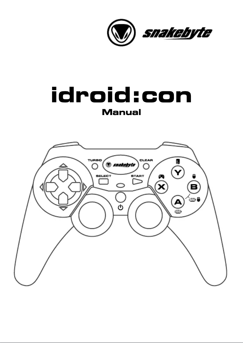 Page n°1 - Manuel utilisateur Snakebyte idroid:con