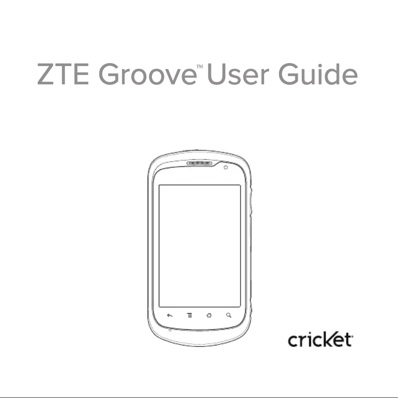 Image de la première page du manuel de l'appareil Groove Cricket
