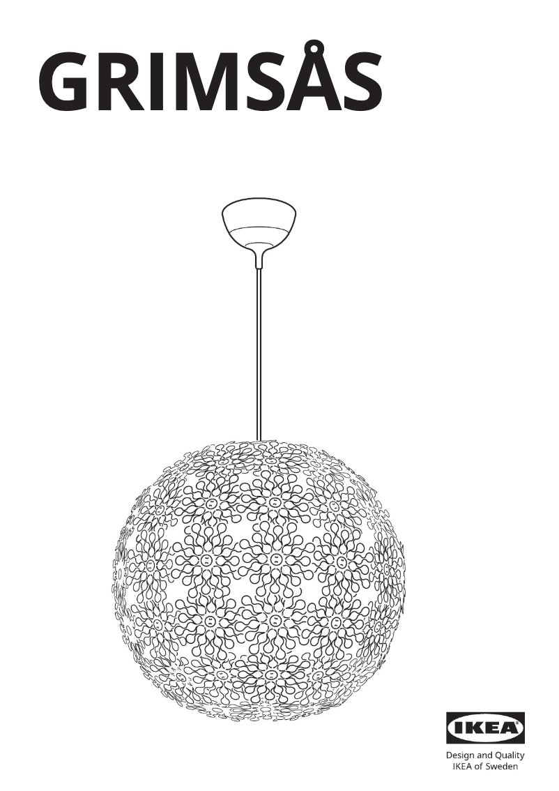 Página 1 del manual Manual de usuario Ikea GRIMSÅS 404.128.29