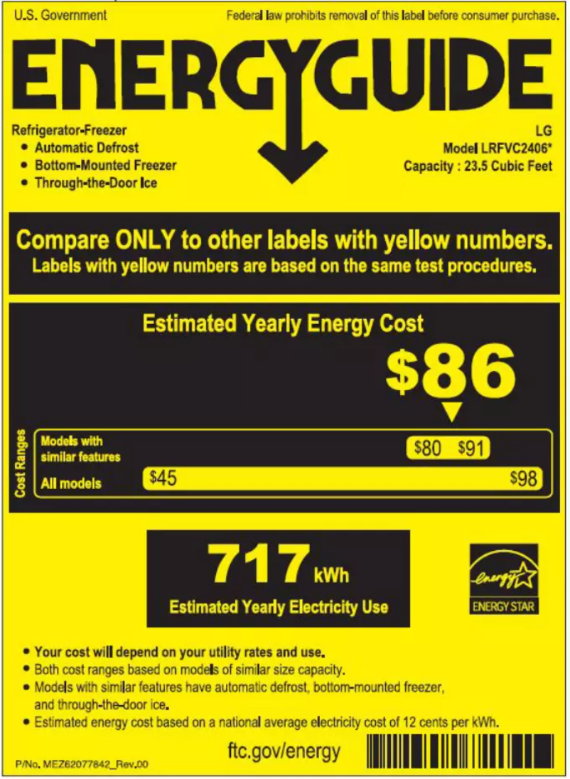 Image de la première page du manuel de l'appareil LRFVC2406S