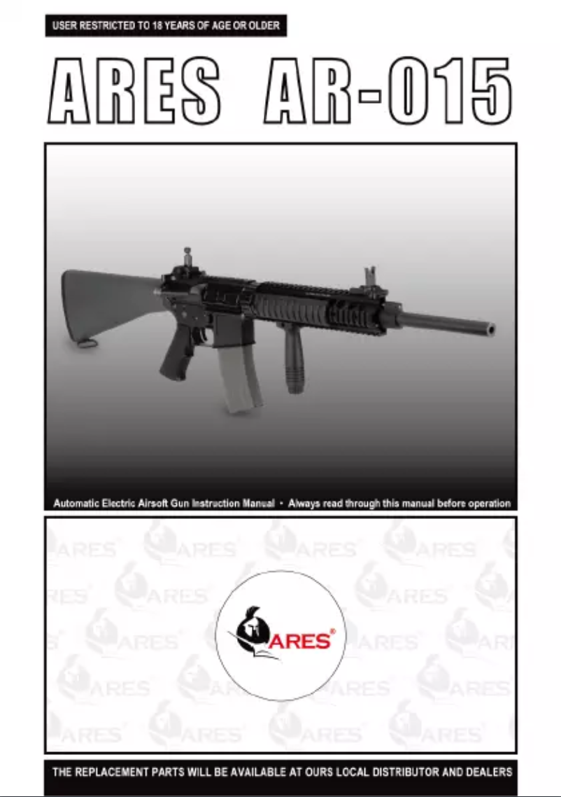 Page n°1 - Manuel utilisateur Ares AR-015