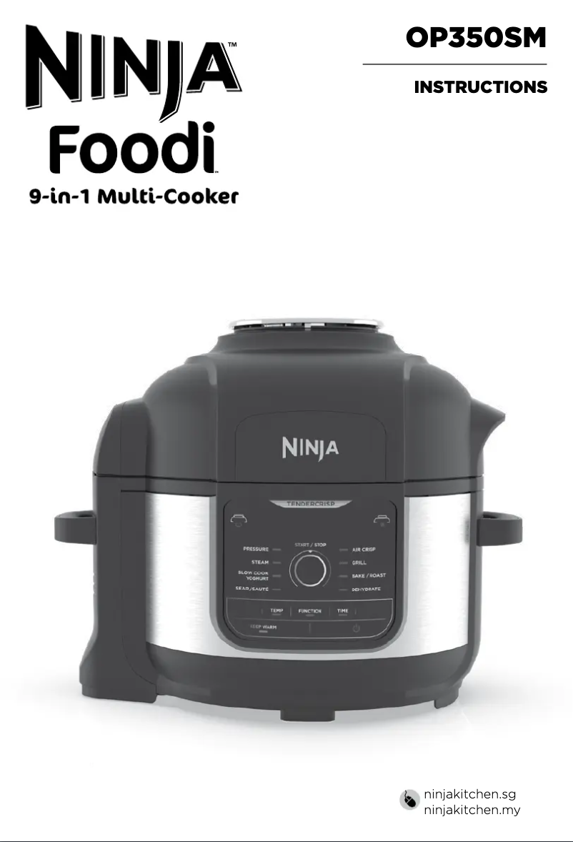 Page 1 de la notice Manuel utilisateur Ninja Foodi OP350