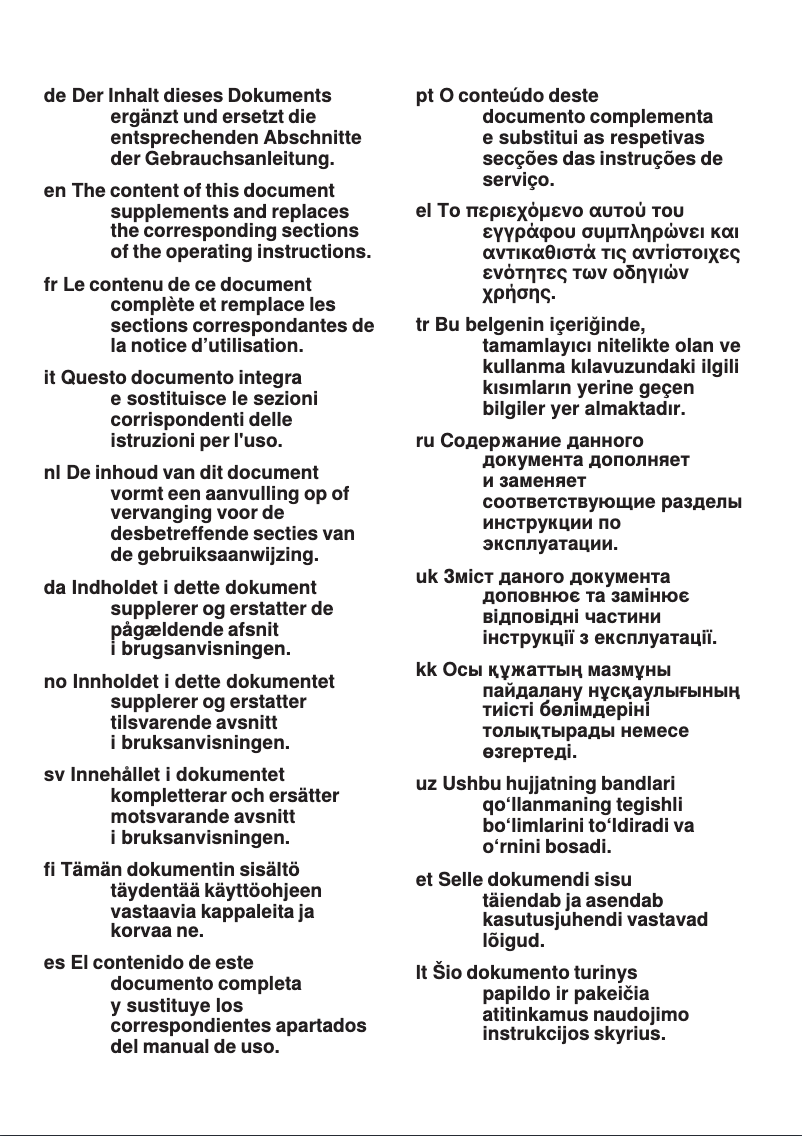 Image de la première page du manuel de l'appareil RT289203