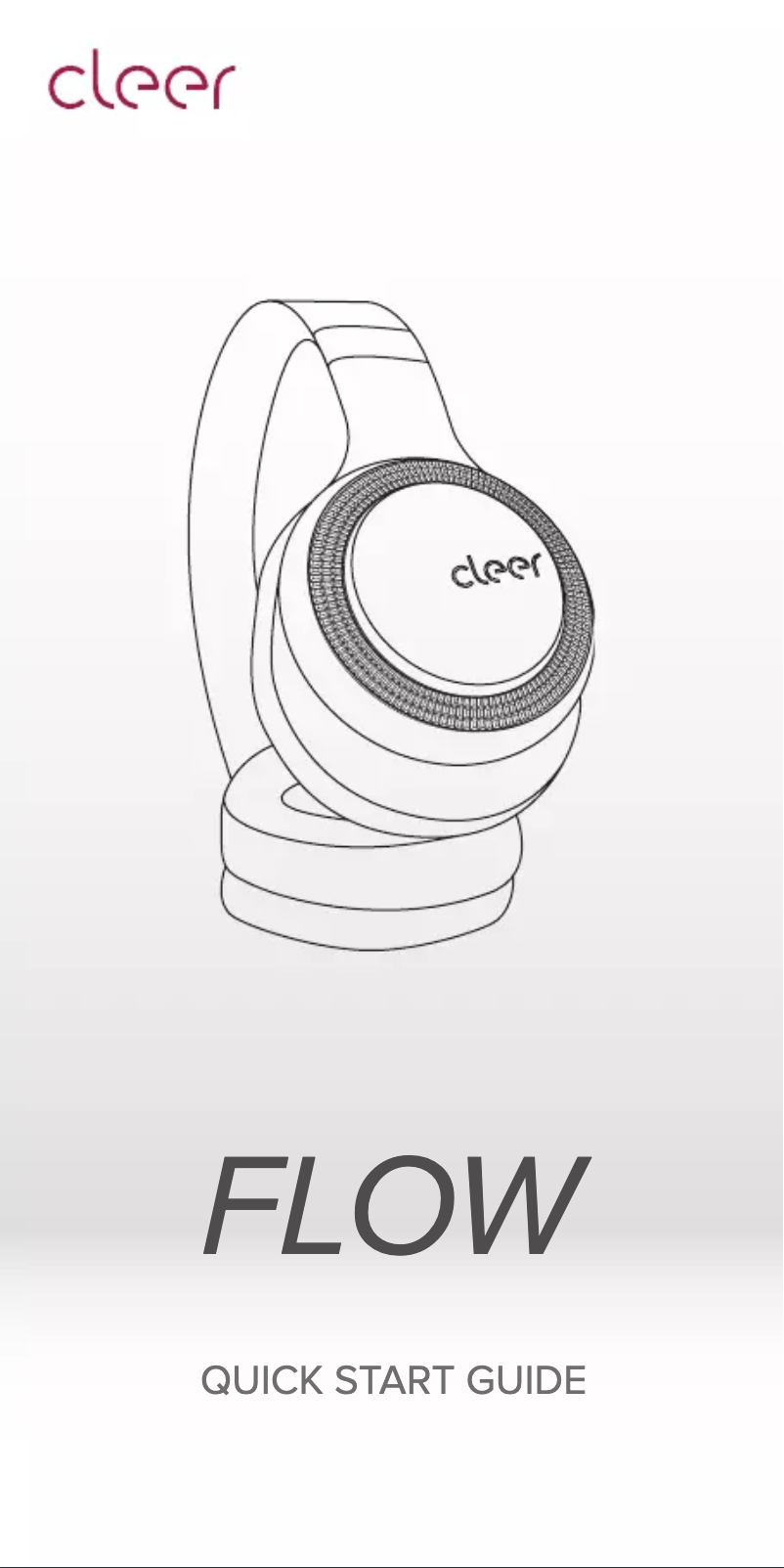 Page 1 de la notice Manuel utilisateur Cleer Flow