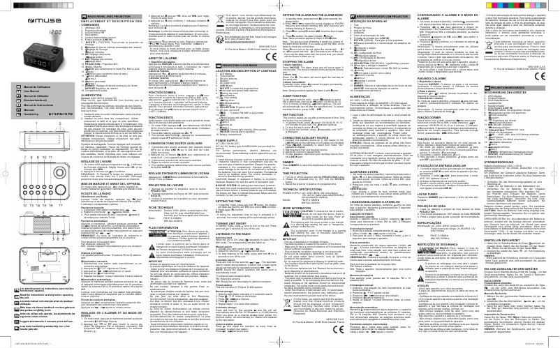 Page 1 de la notice Manuel utilisateur Muse M-178P