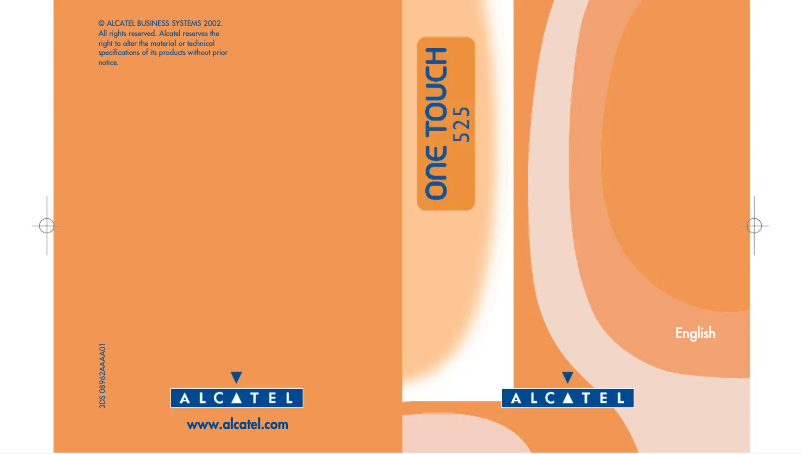 Image de la première page du manuel de l'appareil One Touch 525