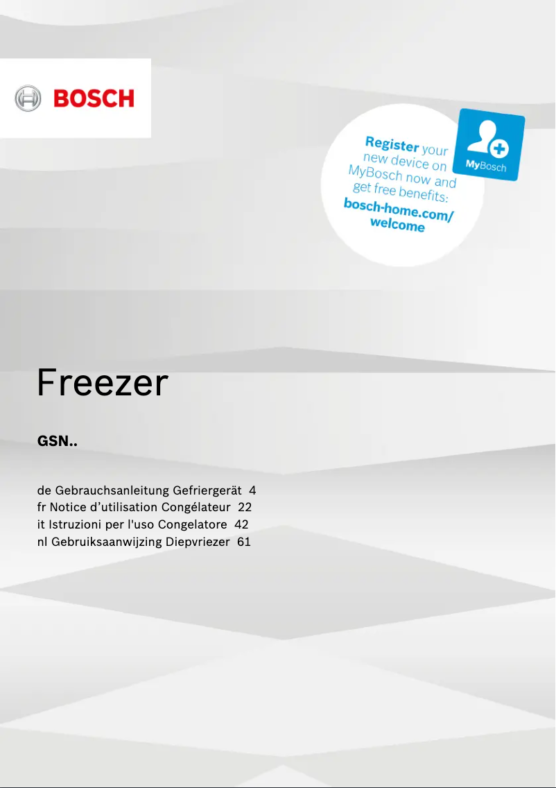 Image de la première page du manuel de l'appareil GSN36BI3P