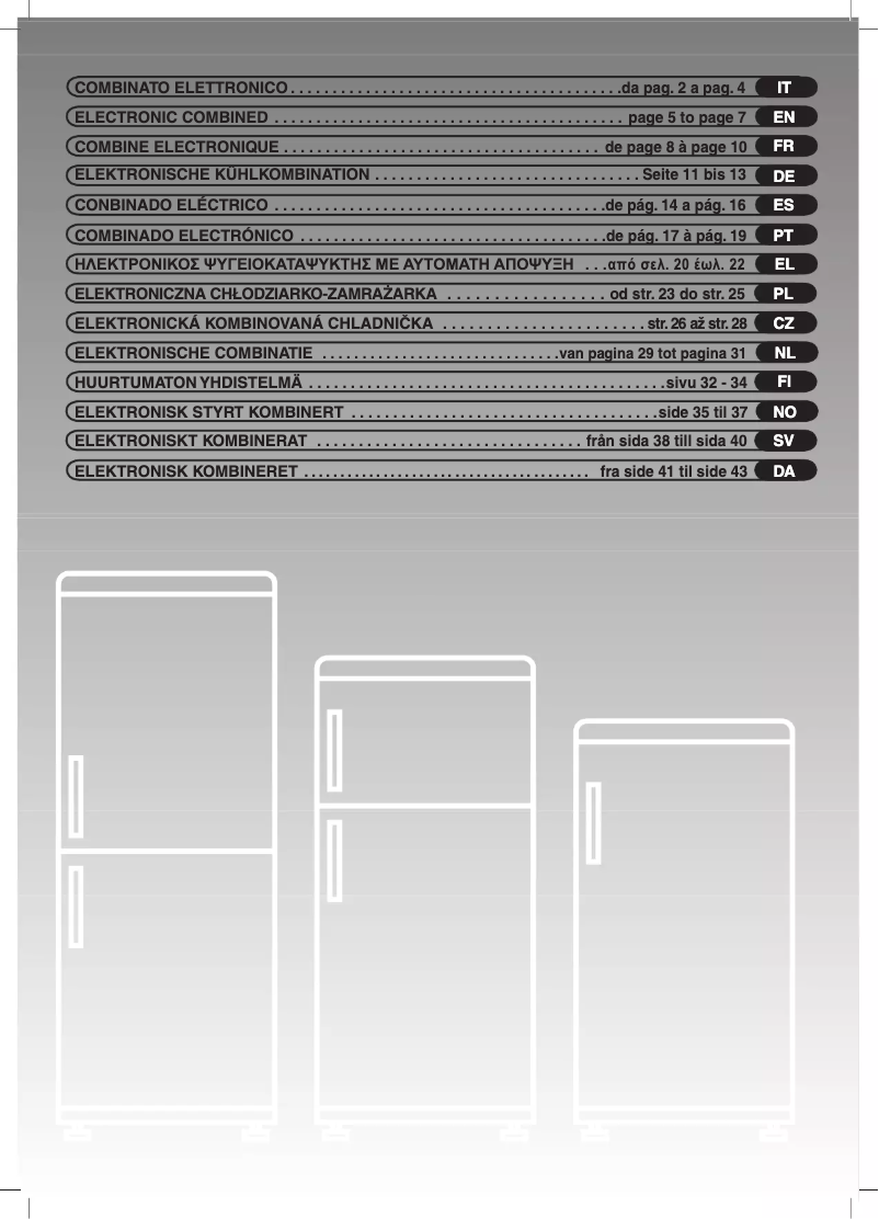 Page n°1 - Manuel utilisateur Candy CDMI 3755 E