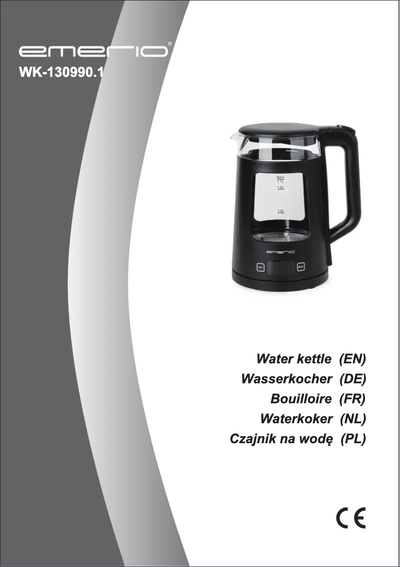 Page n°1 - Manuel utilisateur Emerio WK-130990.1