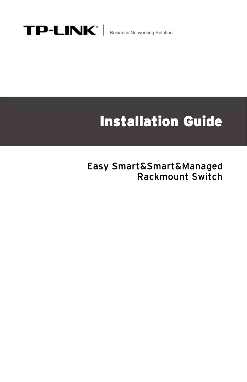 Page n°1 - Manuel utilisateur TP-Link TL-SG5412F