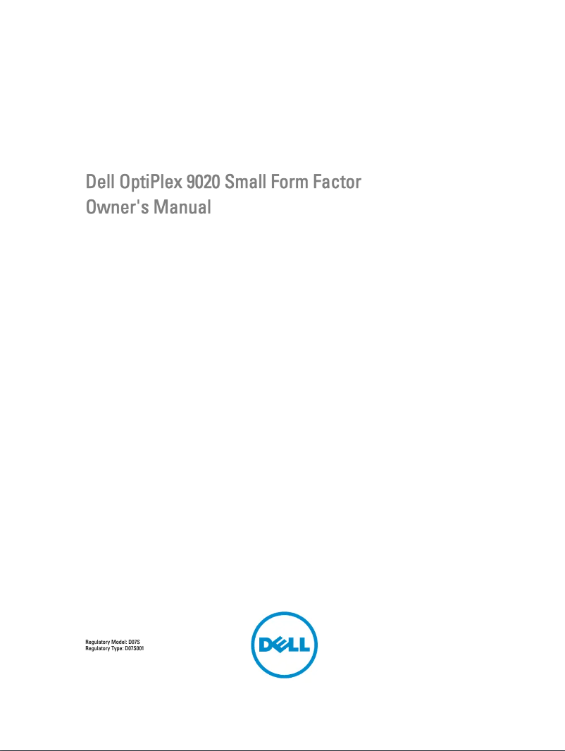 Image de la première page du manuel de l'appareil OptiPlex 9020 Computador SFF BTX