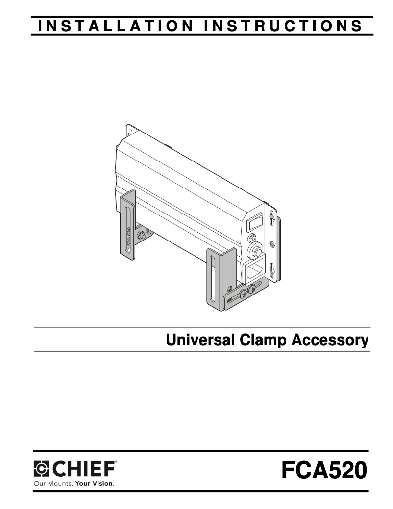 Page n°1 - Manuel utilisateur Chief FCA520