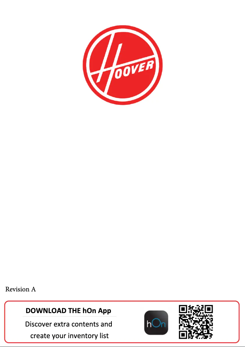 Page n°1 - Manuel utilisateur Hoover HFLF3518EW