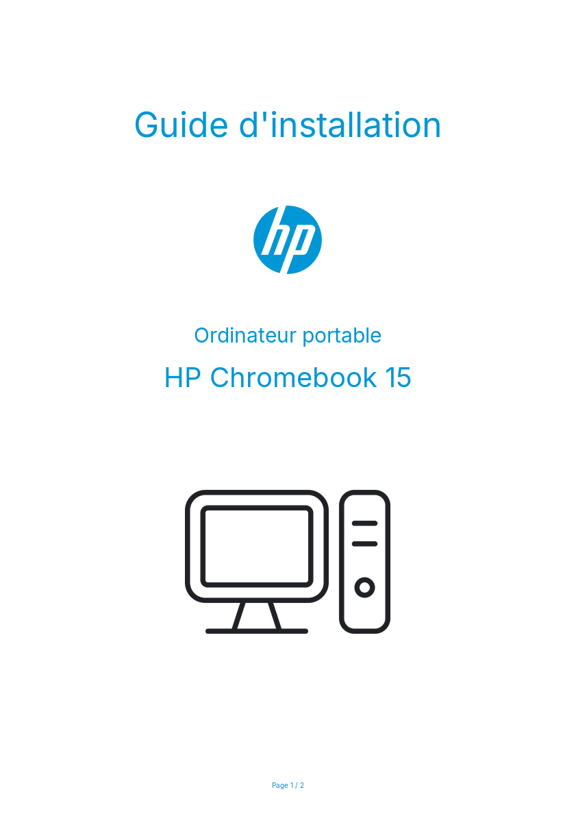 Image de la première page du manuel de l'appareil Chromebook 15