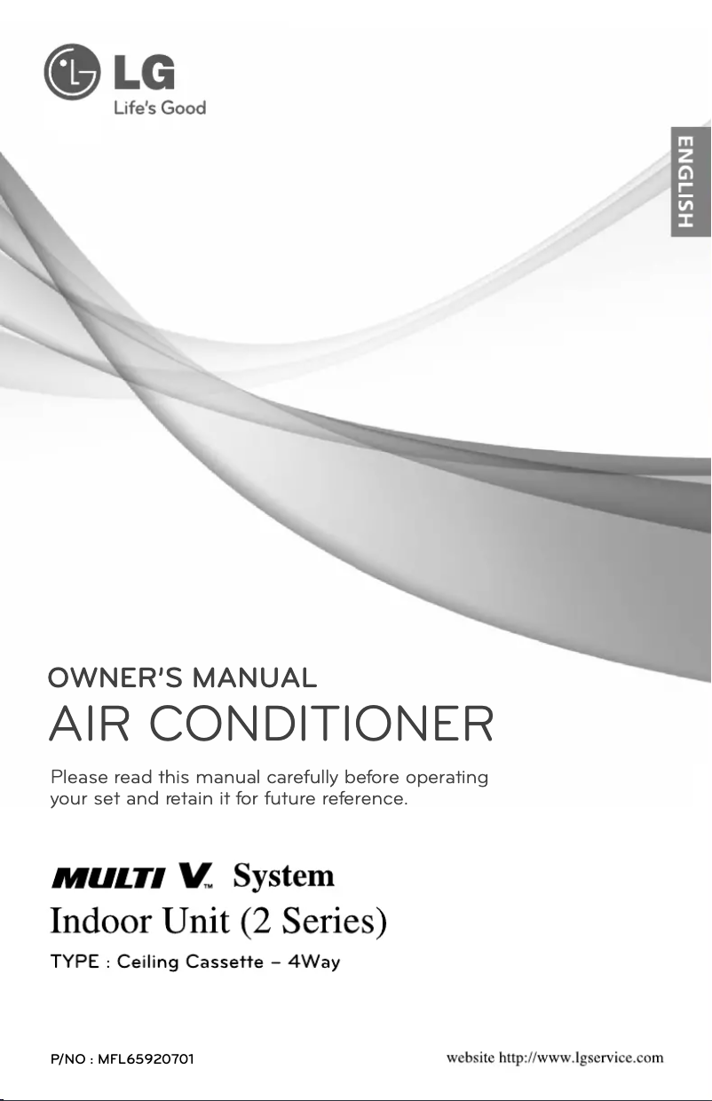 Page 1 de la notice Manuel utilisateur LG JRNU09GTPA2