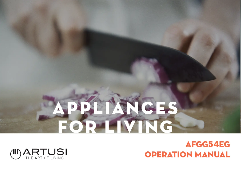 Page 1 of the manual User Manual Artusi AFGG54EG