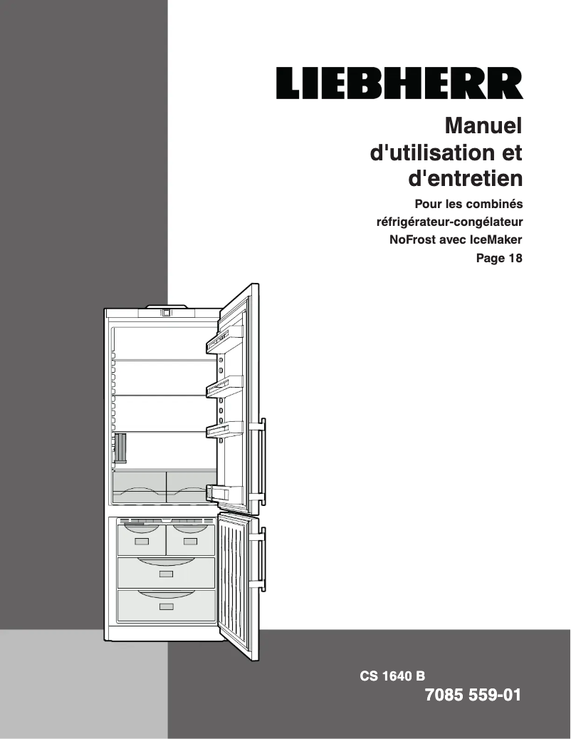 Page n°1 - Manuel utilisateur Liebherr CNPef 5026