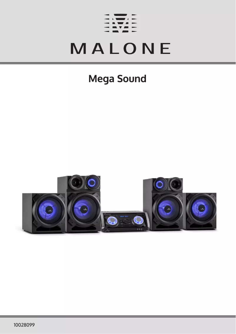 Page n°1 - Manuel utilisateur Malone Mega Sound