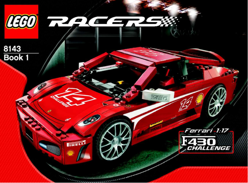 Page 1 de la notice Manuel utilisateur Lego Ferrari 8143