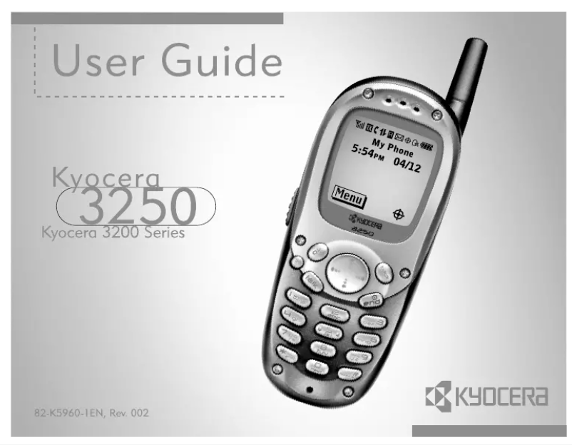 Page n°1 - Manuel utilisateur Kyocera 3250