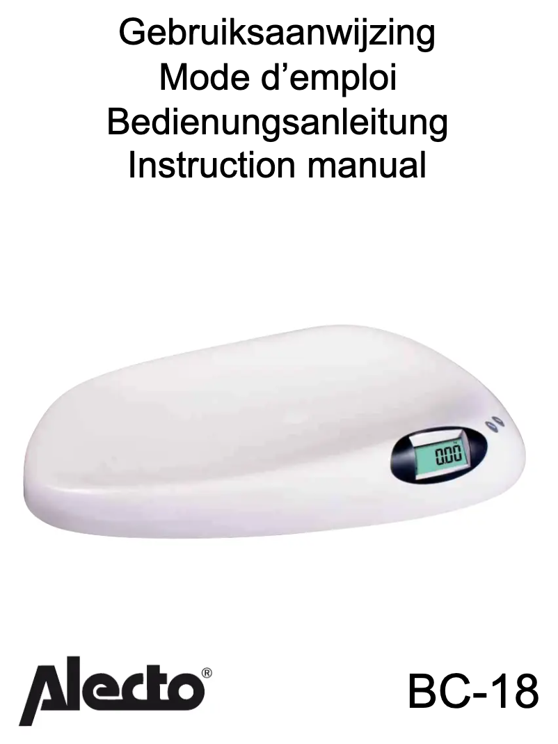Page 1 de la notice Manuel utilisateur Alecto BC 18