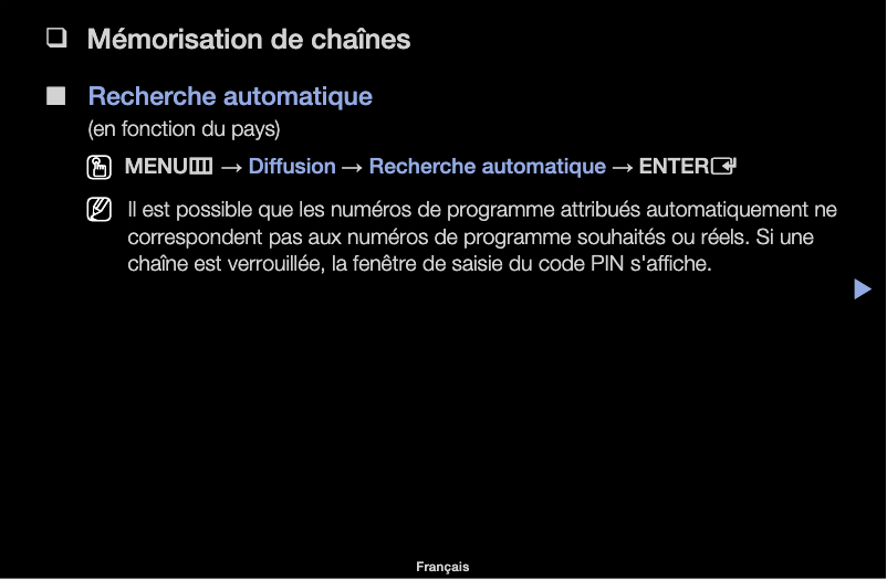 Image de la première page du manuel de l'appareil UA50F6100AR