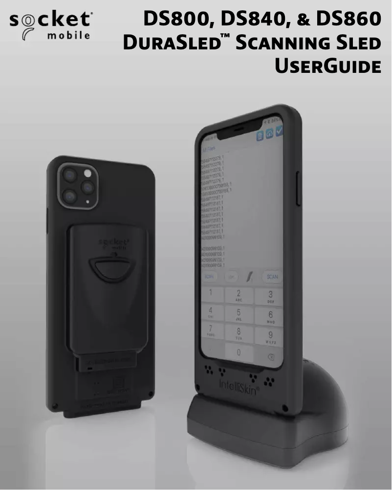 Page n°1 - Manuel utilisateur Socket Mobile DS820