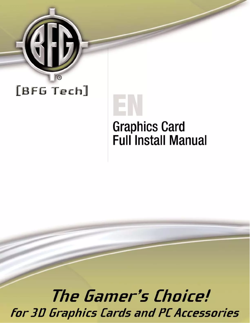 Image de la première page du manuel de l'appareil BFGRGTX260896OCXE