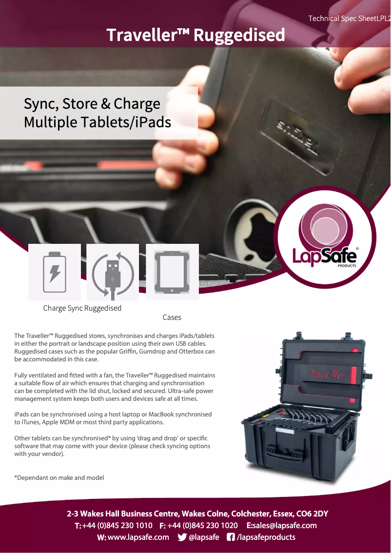 Page 1 de la notice Manuel utilisateur LapSafe Traveller