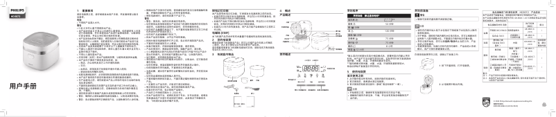 Page 1 de la notice Manuel utilisateur Philips HD3072