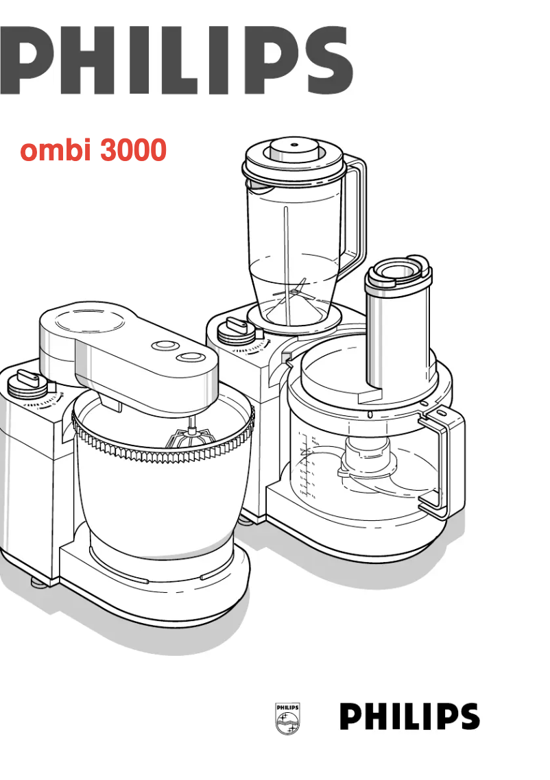 Page 1 de la notice Manuel utilisateur Philips Combi 3000 HR7805