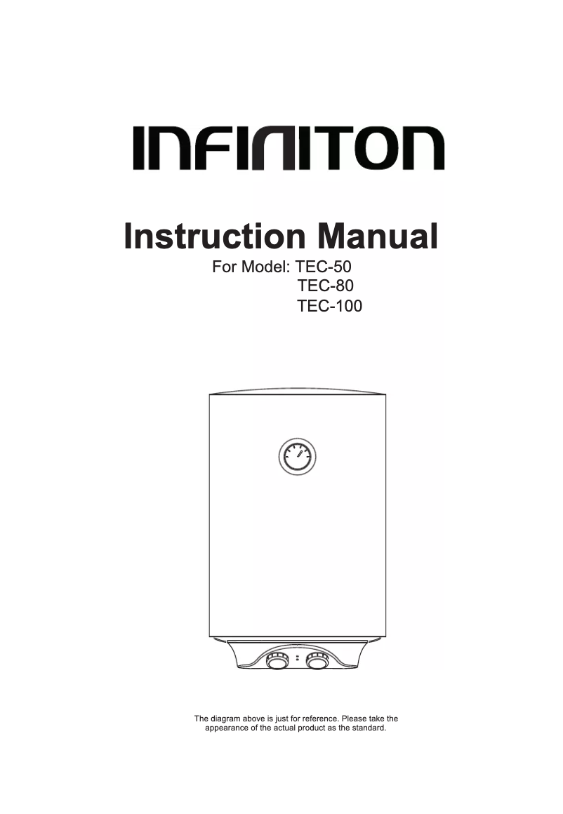 Page n°1 - Manuel utilisateur Infiniton TEC-100