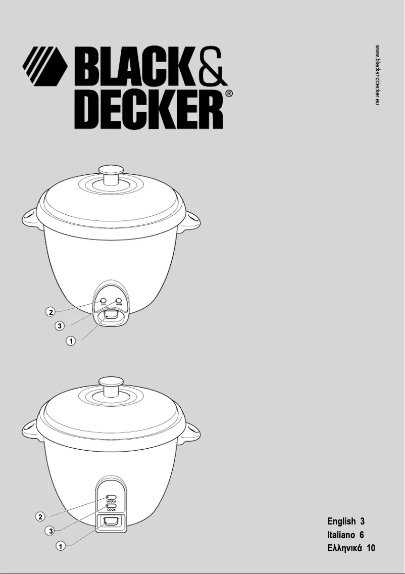 Page 1 de la notice Manuel utilisateur Black & Decker RC1805