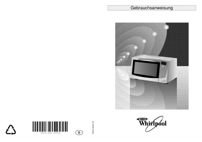 Page 1 de la notice Manuel utilisateur Bauknecht MW 26/WH