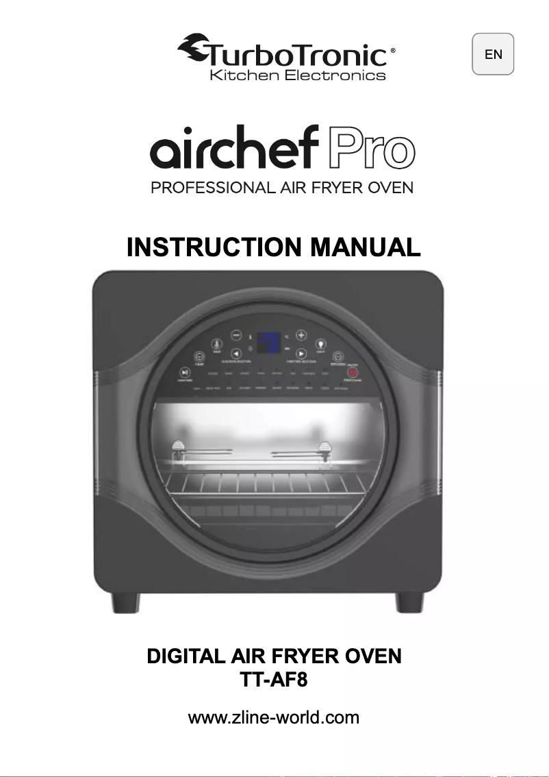 Page n°1 - Manuel utilisateur TurboTronic Airchef Pro TT-AF8