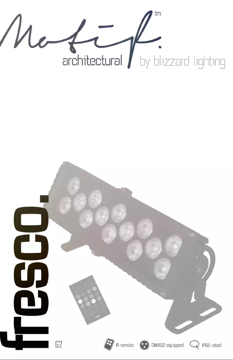 Image de la première page du manuel de l'appareil Motif Fresco