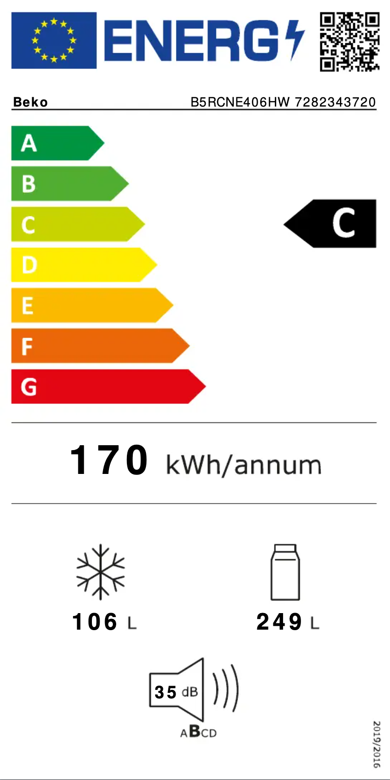 Image de la première page du manuel de l'appareil B5RCNE406HW