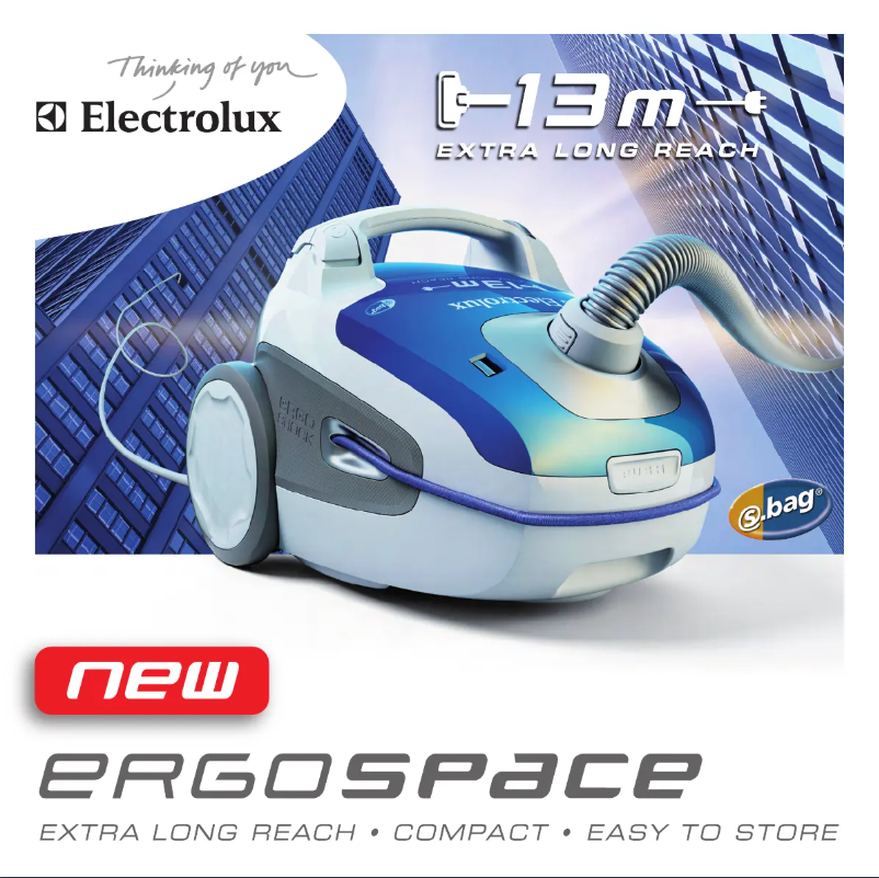 Página 1 del manual Manual de usuario Electrolux ErgoSpace ZE340