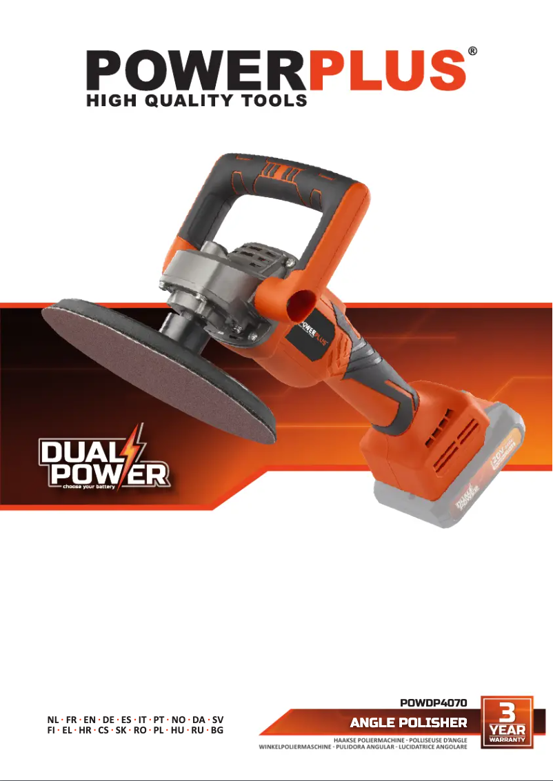 Page 1 de la notice Manuel utilisateur PowerPlus POWDP4070