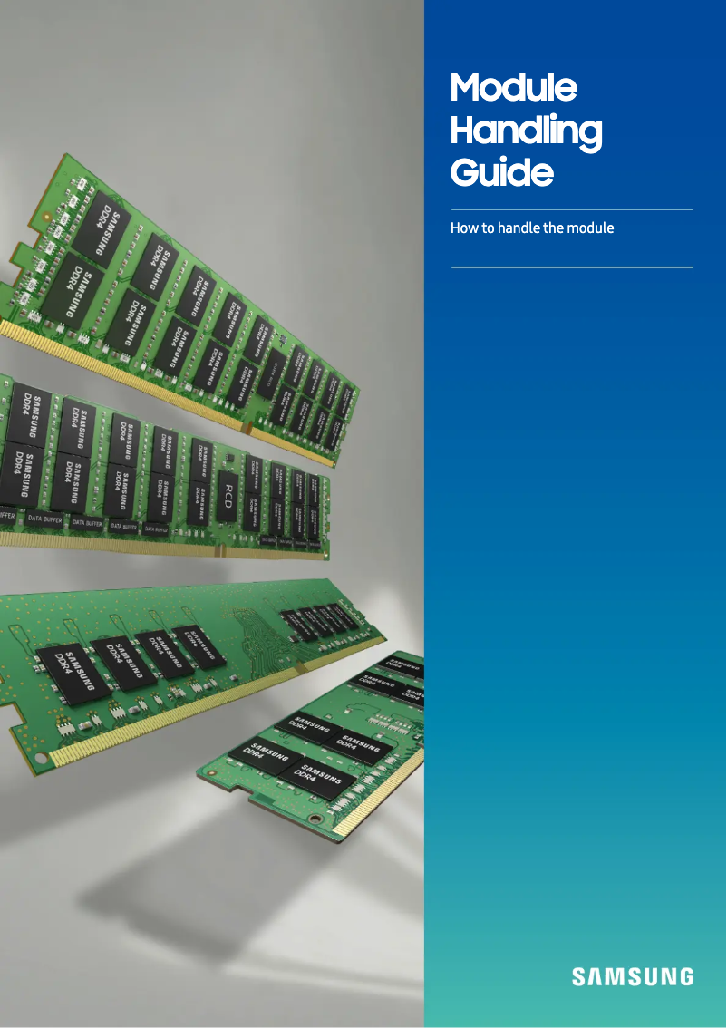 Page 1 de la notice Manuel utilisateur Samsung M393ABG40M52-CAE