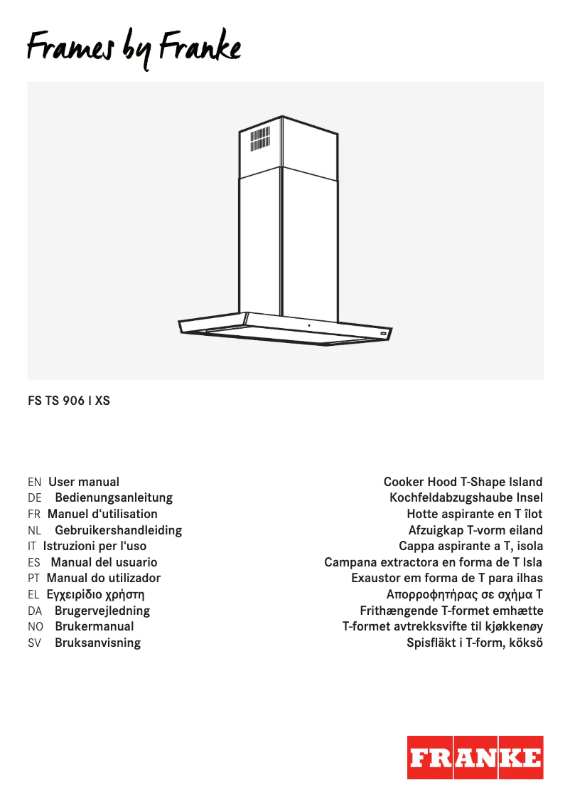 Page 1 de la notice Manuel utilisateur Franke FS TS 906 I XS