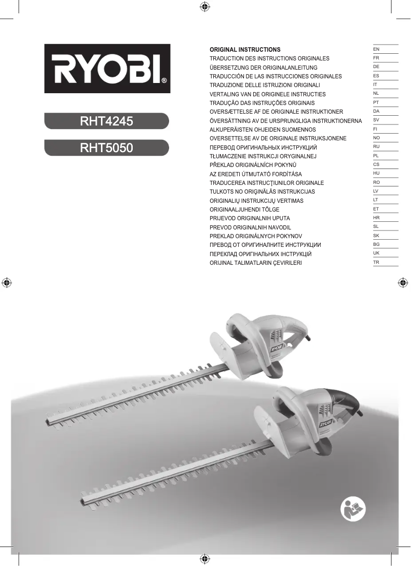 Page n°1 - Manuel utilisateur RYOBI RHT4245