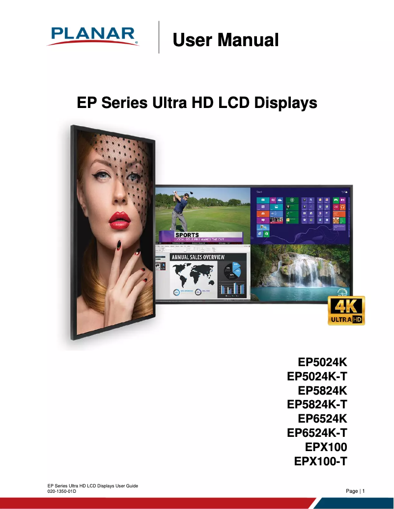 Image de la première page du manuel de l'appareil EP5024K-T