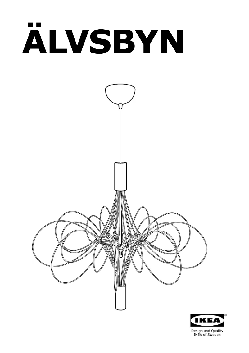 Image de la première page du manuel de l'appareil ALVSBYN