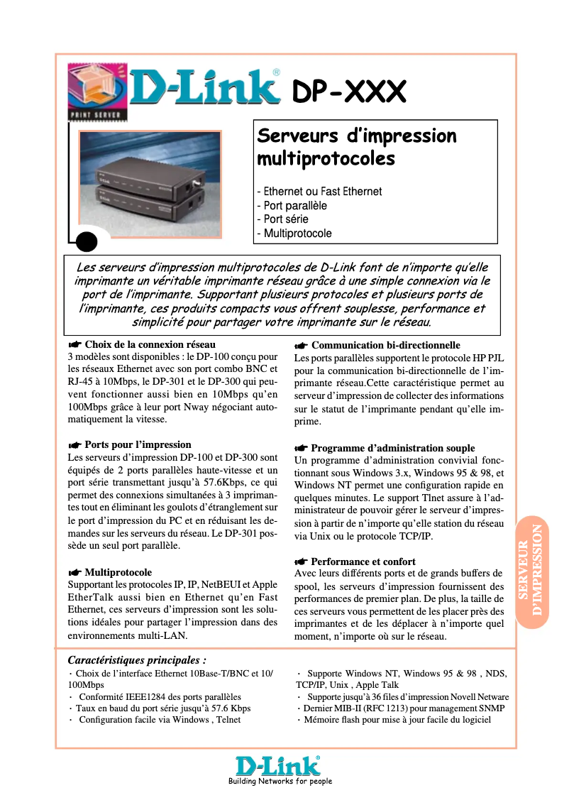 Image de la première page du manuel de l'appareil DP-300