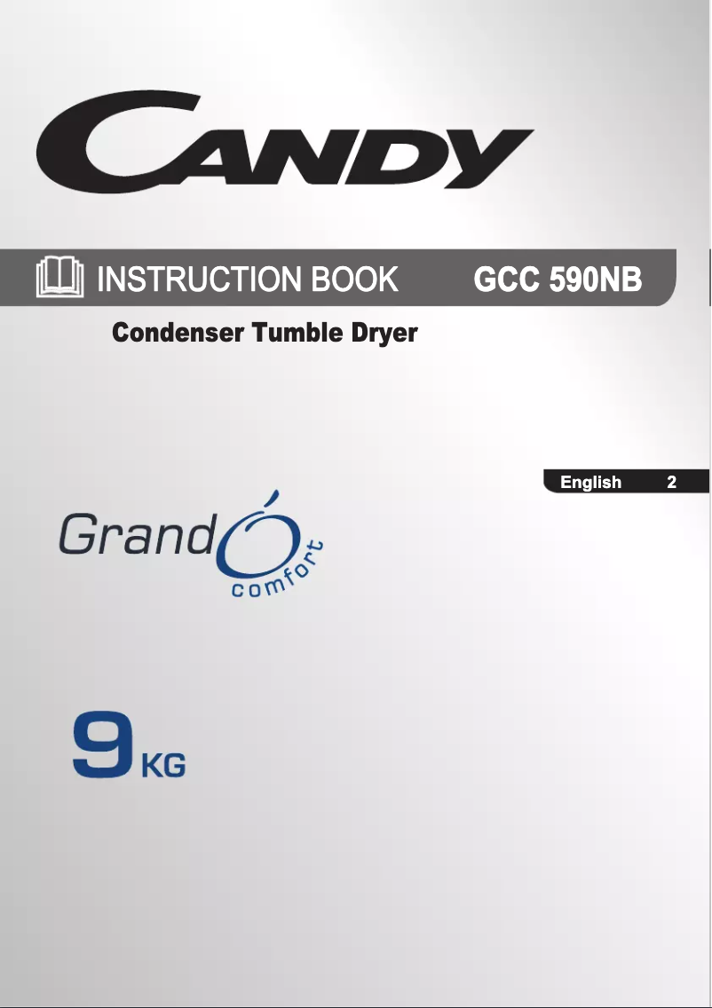 Page n°1 - Manuel utilisateur Candy GCC 590NB-80