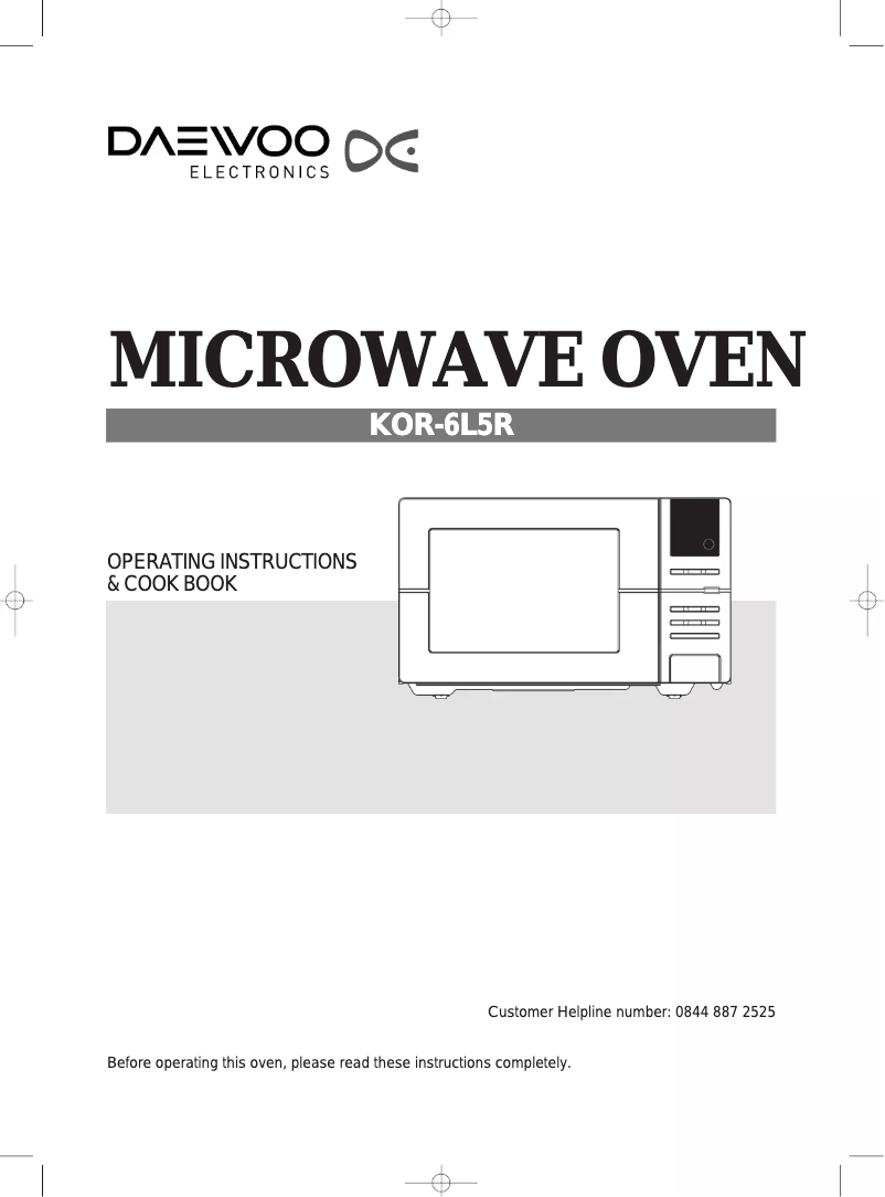 Image de la première page du manuel de l'appareil KOR-6L5R