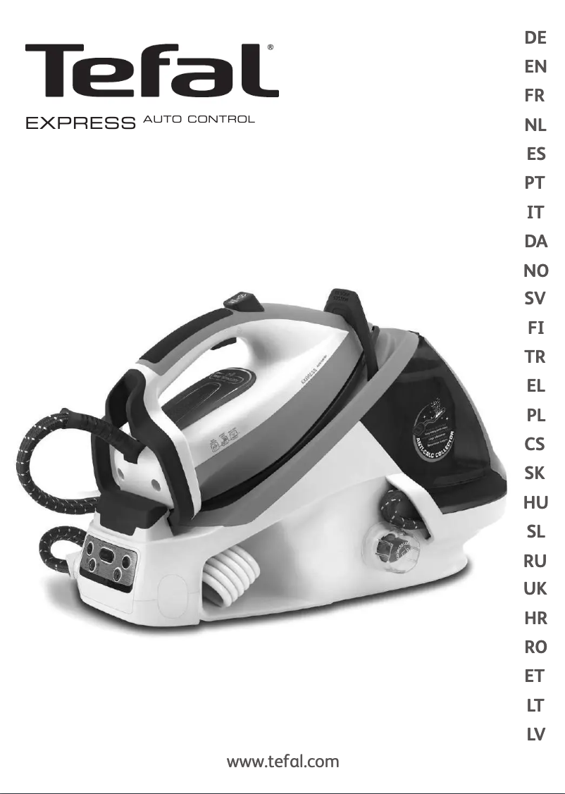 Page 1 of the manual User Manual Tefal Express Auto Control GV7760